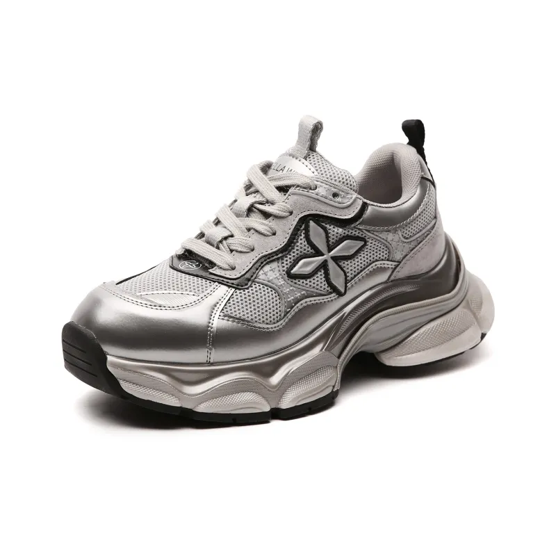 STELLA WEISZ Anti-Slip And Wear-Resistant Lightweight Height Increasing Coverage Low-Top Chunky Sneakers Women's-1