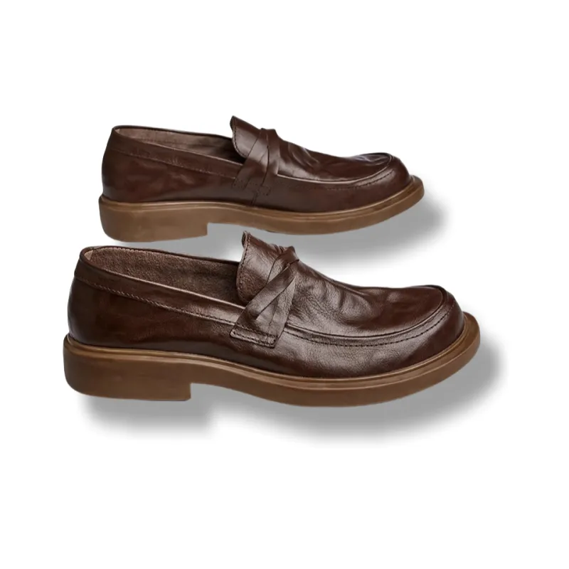Brounvanm Loafers Men Black/Coffee-6