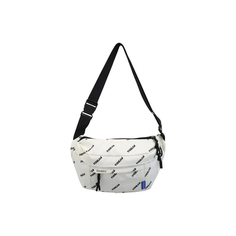 CORE BIRD Nylon Sling Bag Regular Unisex Black/White-0
