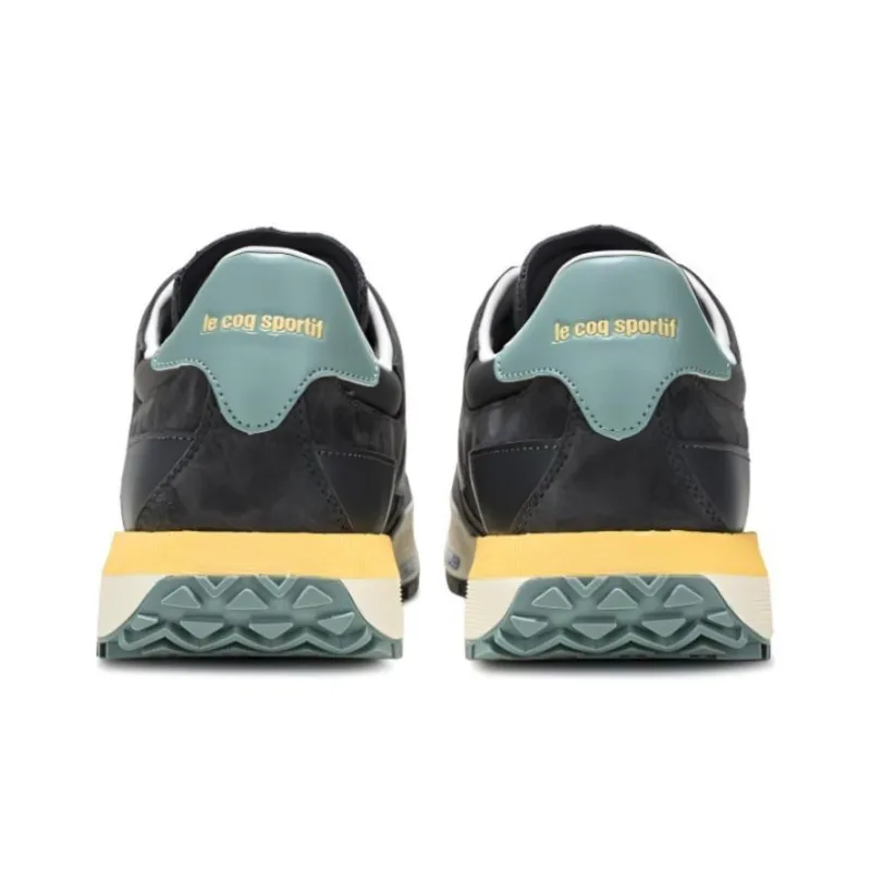 Le Coq Sportif Abrasion Resistant Support Low Top Casual Shoes Women's Gray Green-3