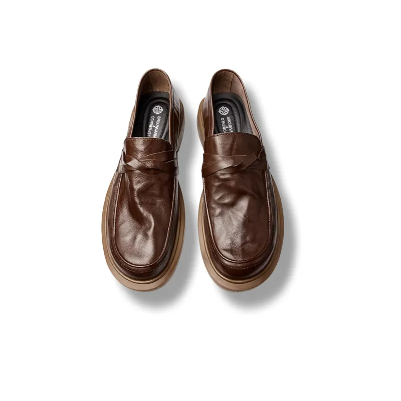 Brounvanm Loafers Men Black/Coffee-3
