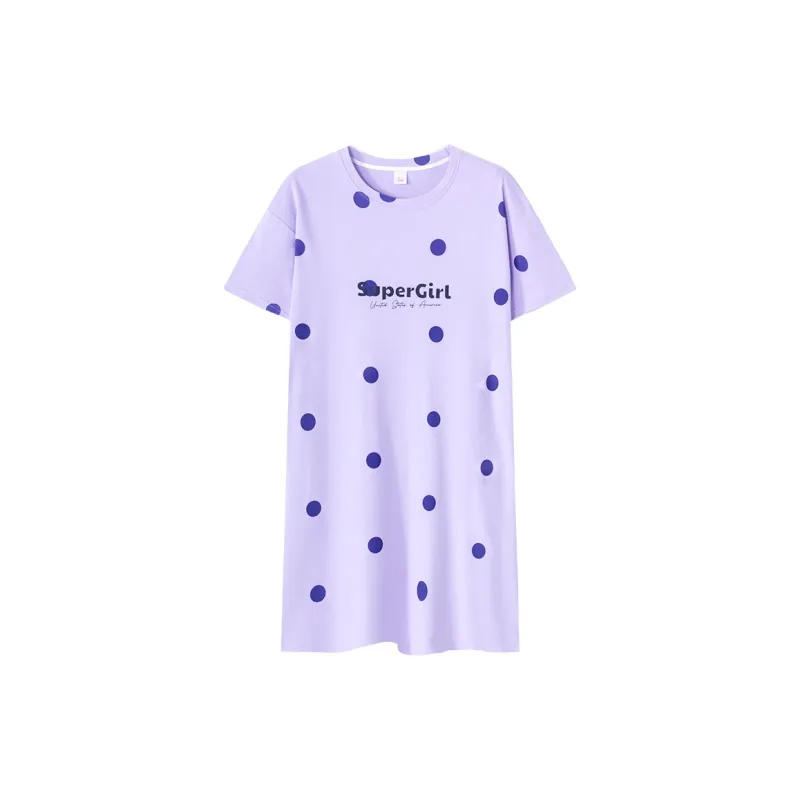 Huggy Kissy Nightgown Women's Light Purple-0