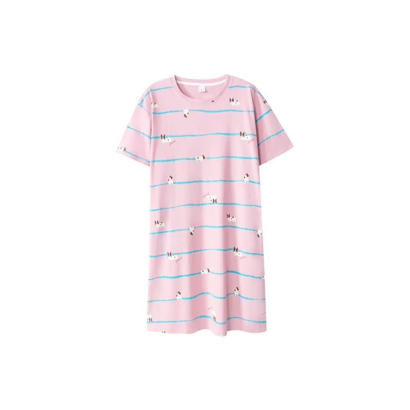 Huggy Kissy Nightgown Women's Pastel Pink-0