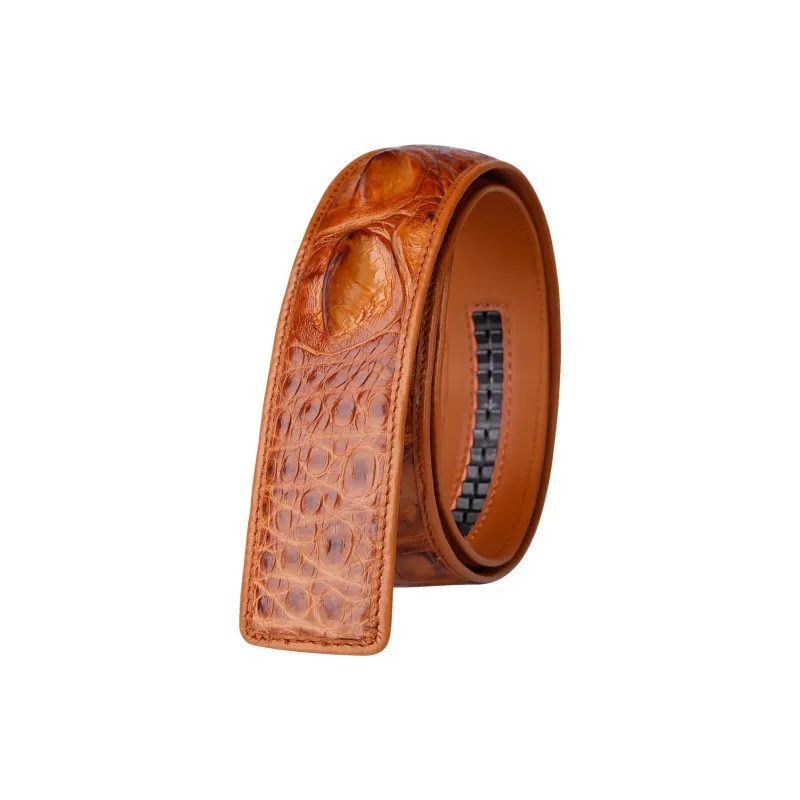 Jaylen Oos Headless Genuine Leather High End Without Head Business Automatic Buckle Leather Belts Men's-4