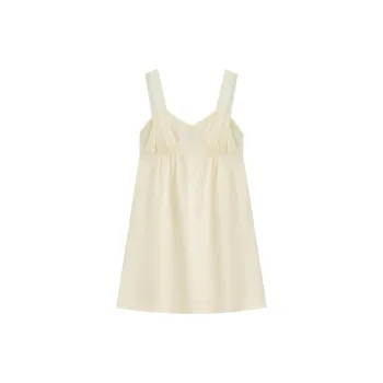 MB Nightgown Mulberry Silk Women's Light Yellow