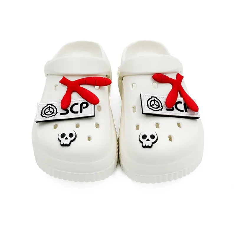 OUBT Creative Design Chicken Feet Closed Toe Clogs Unisex White-3