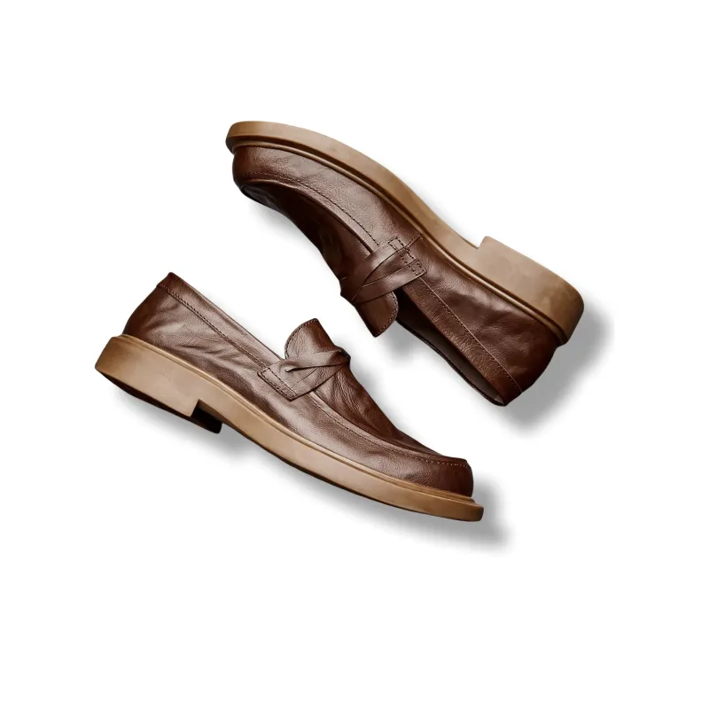 Brounvanm Loafers Men Black/Coffee-5