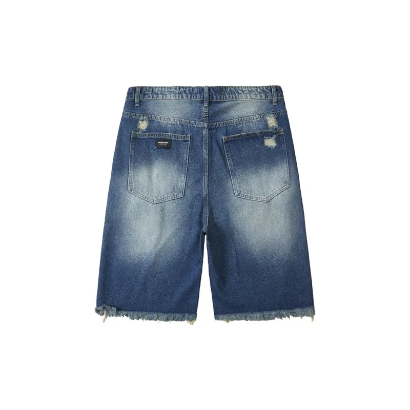 WAYNEXZAVIER Denim Shorts Men's Blue-1