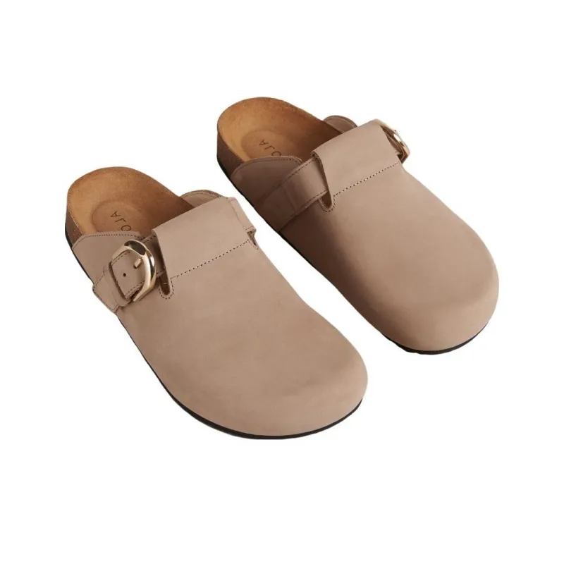 ALOHAS Closed Toe Slippers Women's Beige-2