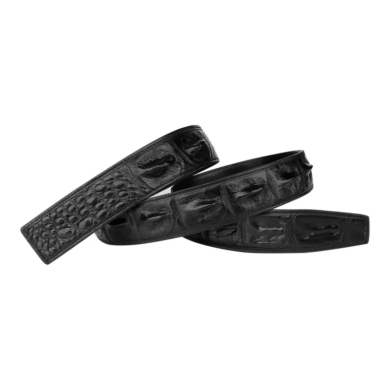 Jaylen Oos Headless Genuine Leather High End Without Head Business Automatic Buckle Leather Belts Men's-2