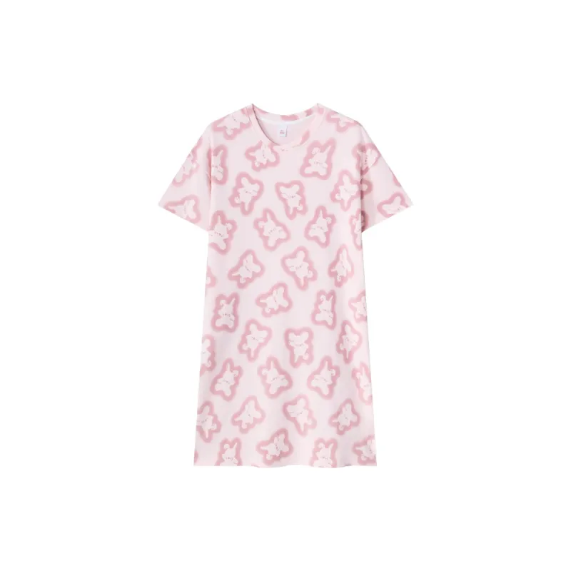 Huggy Kissy Nightgown Women's Light Pink-0