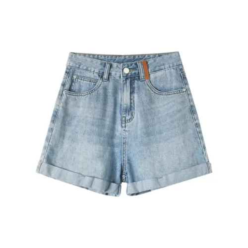 HIPPIEMISS Denim Shorts Women's Light Blue