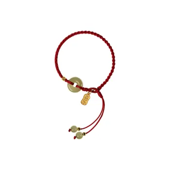 Artisan lock heart jade Hetian Jade Bracelets Unisex