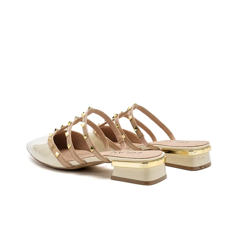 EBLAN Wrap toe Slippers Women's White-3