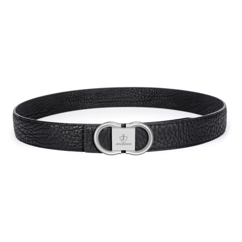Jaylen Oos Trendy New Arrival Double Sided Wild Cow Leather Belt Automatic Buckle Business Leather Belts Men's-4