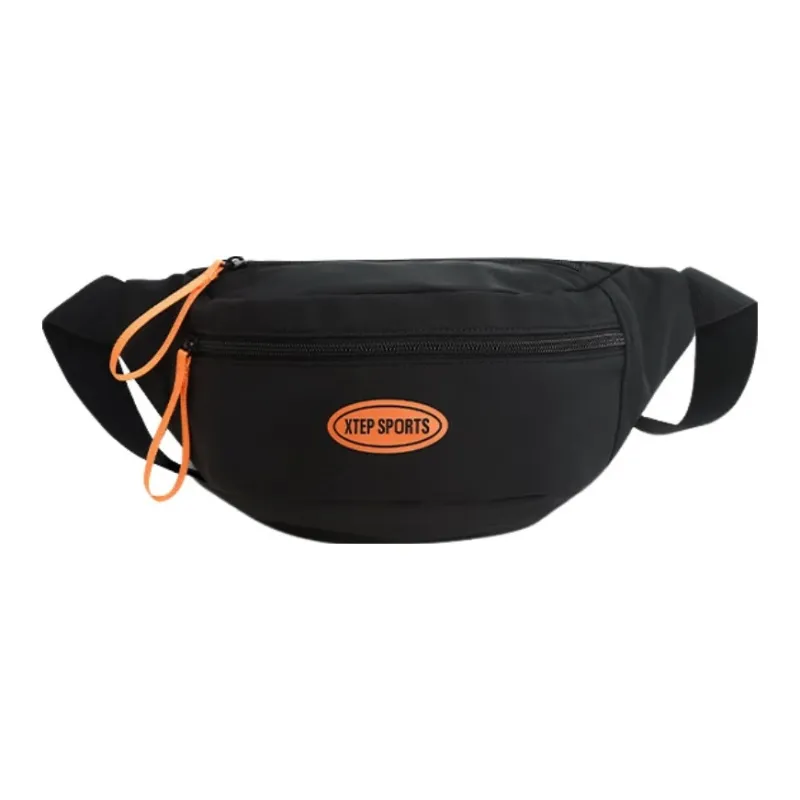 XTEP Chemical Fiber Crossbody Bag Regular Unisex Black-0