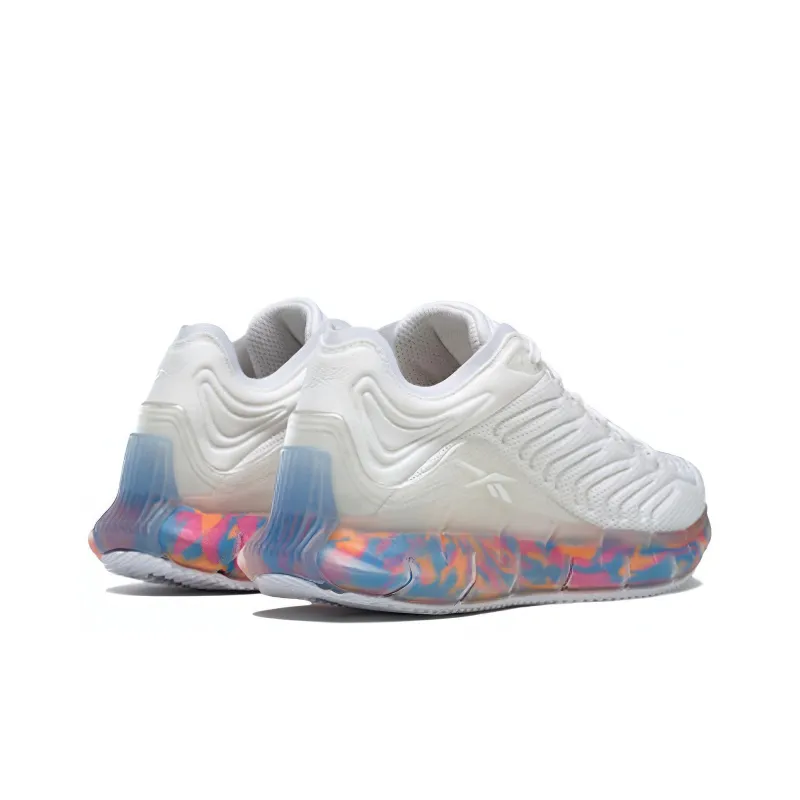 Reebok Women's Zig Kinetica 'White Blue Pink' Women's-3
