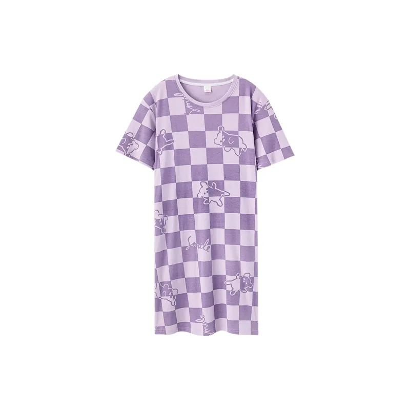 Huggy Kissy Nightgown Women's Light Purple-0