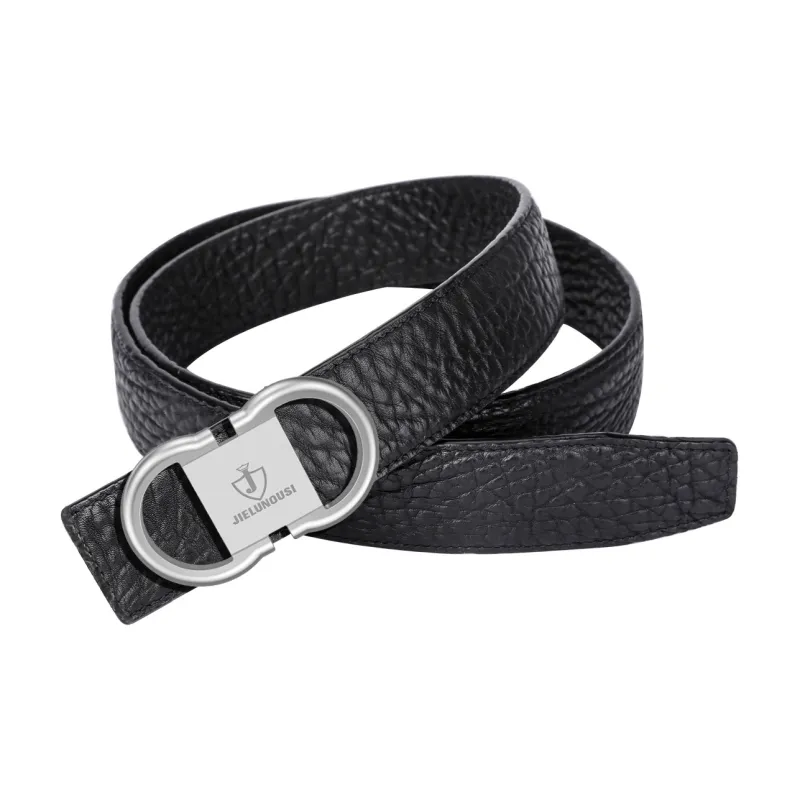 Jaylen Oos Trendy New Arrival Double Sided Wild Cow Leather Belt Automatic Buckle Business Leather Belts Men's-3