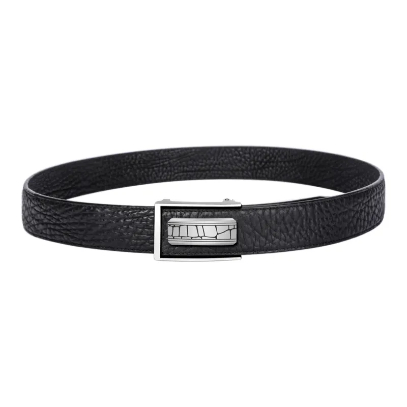 Jaylen Oos Tungsten Steel Automatic Buckle Business Top Grain Cow Leather Leather Belts Men's-3