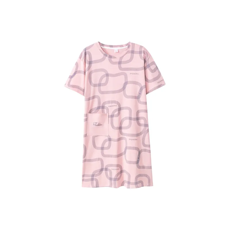 Huggy Kissy Nightgown Women's Pink-0