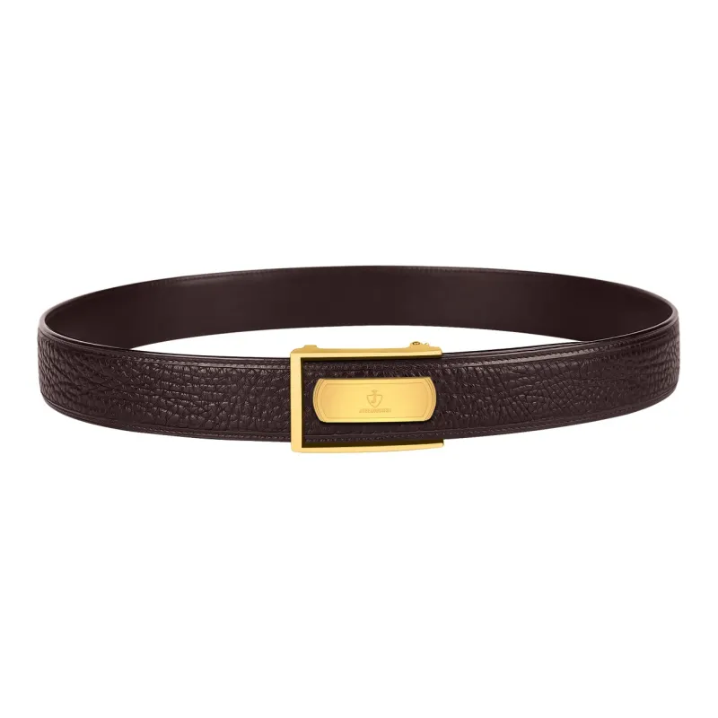 Jaylen Oos Textured Wild Cow Leather Stainless Steel Automatic Buckle Genuine Leather Leather Belts Men's-7