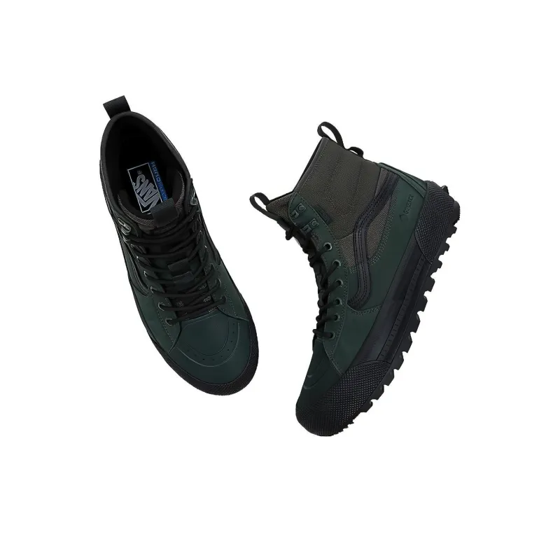 Vans SK8 Gore-Tex Mte-3 Cushioning Wear-Resistant High-Top Skateboard Shoes Unisex Green Black-3