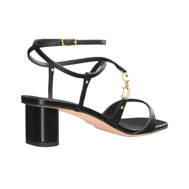 DIOR C'est Dior Strap Sandals 5cm Women's Black-3