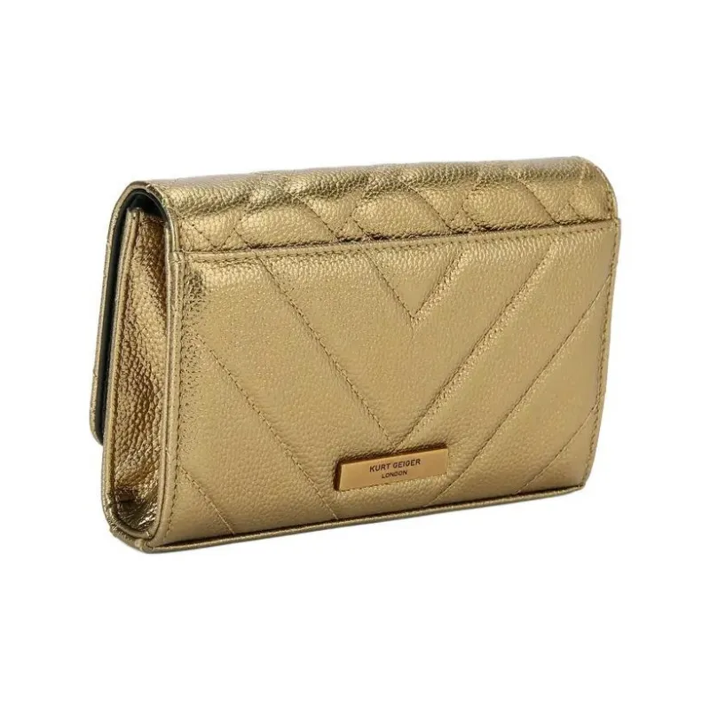 Kurt Geiger London Lambskin Crossbody Bag Shoulder Bag Extra Mini Women's Bronze-2