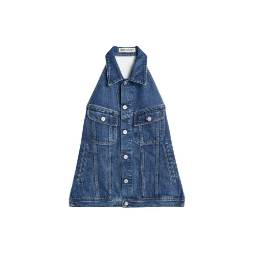 OUR LEGACY Open-back Denim Vest