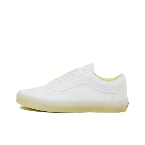Vans Old Skool Cushioning Wear-Resistant Low-Top Skateboard Shoes Unisex White Green
