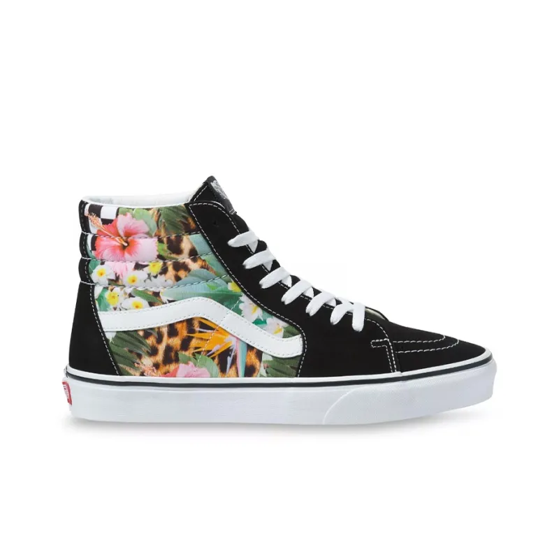 Vans Sk8 Hi Tropical Animal Check Black Women's-1