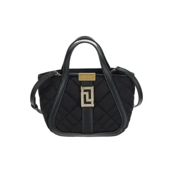 VERSACE Viscose Shoulder Bag, Crossbody Bag, Handbag Mini Women's Black