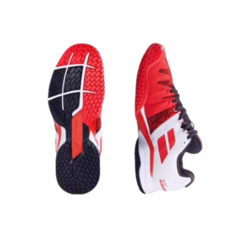 Babolat Propulse Blast Cushioning Low Top Tennis Shoes Men's Red White-3