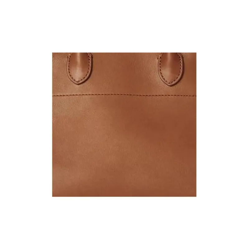 THE ROW Soft Margau Natural Grained Saddle Leather One Shoulder Handbags Regular Women's Brown-4