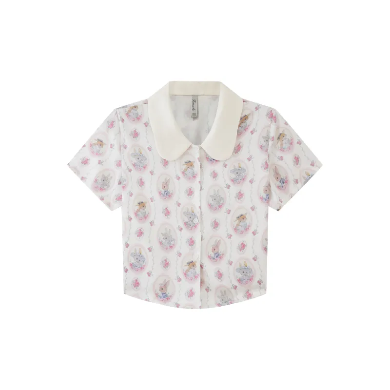 Kosrood Pajama Set Women's Bunny's Distant Ringing.-1