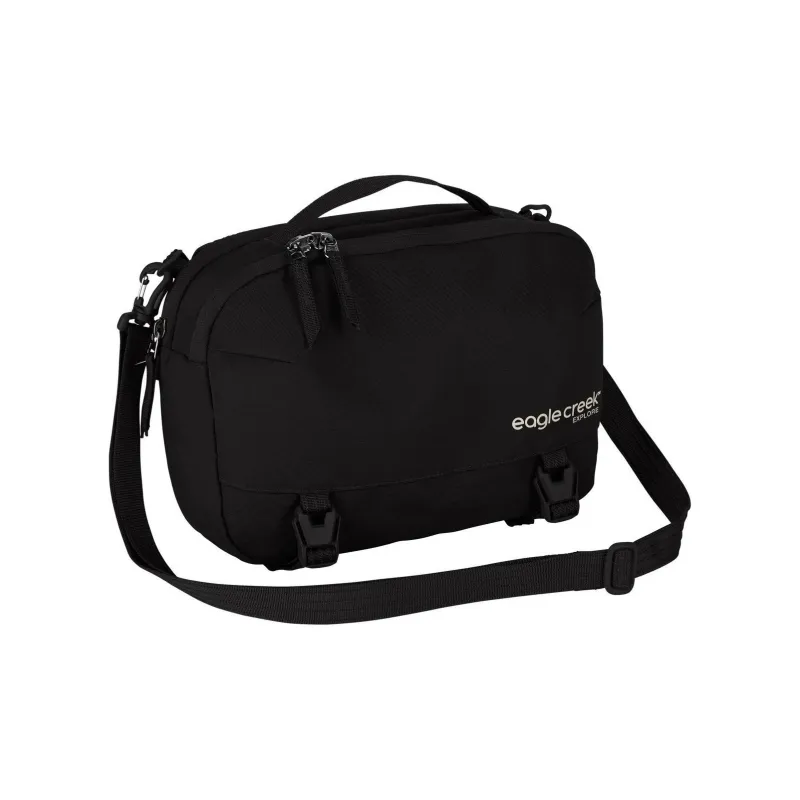 EAGLE CREEK Polyester Messenger Bag, Portable Crossbody Bag, Shoulder Bag Mini Unisex Black-1