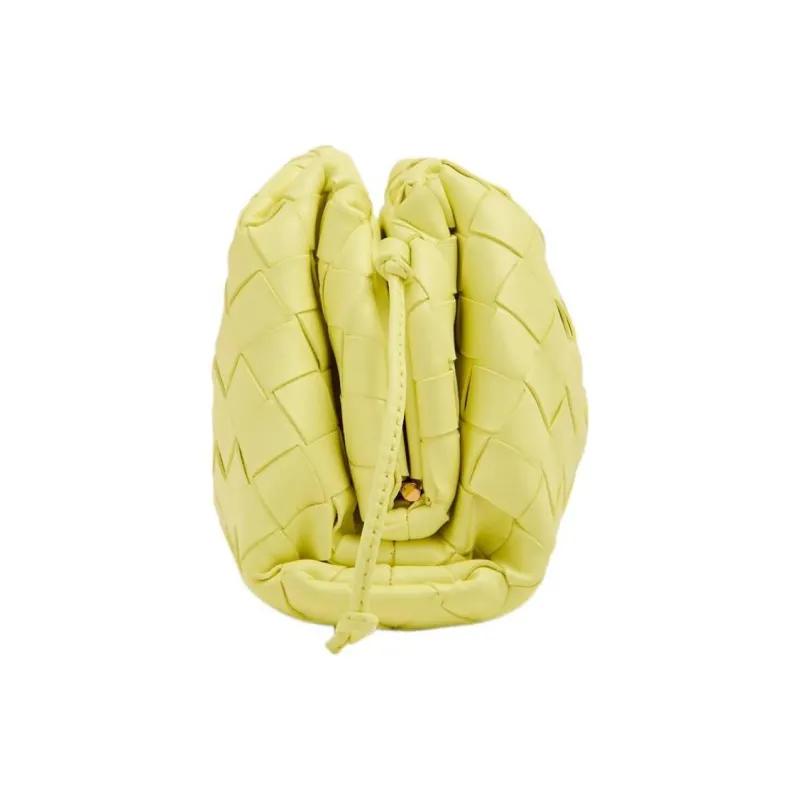 Bottega Veneta POUCH Cloud Bag Sheepskin Clutch Mini Women's Light Yellow-2