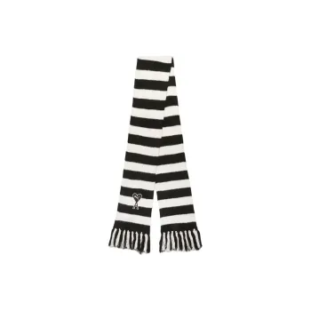 PUMA Knit Scarves Unisex Black White
