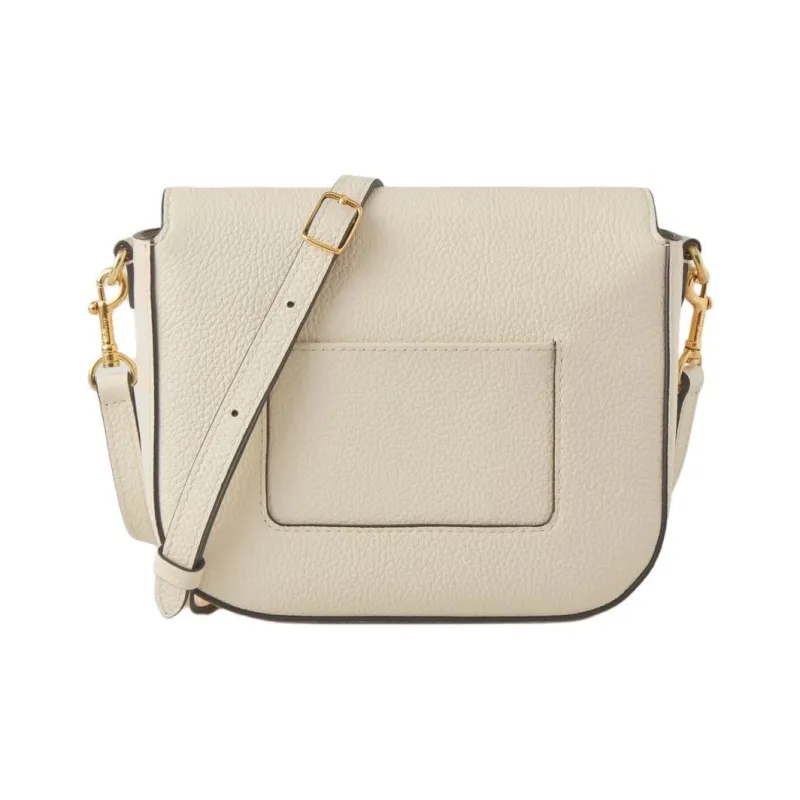 Mulberry Darley Small Grain Leather Shoulder Bag, Crossbody Bag Trumpets Women's Egg Shell Yellow-2