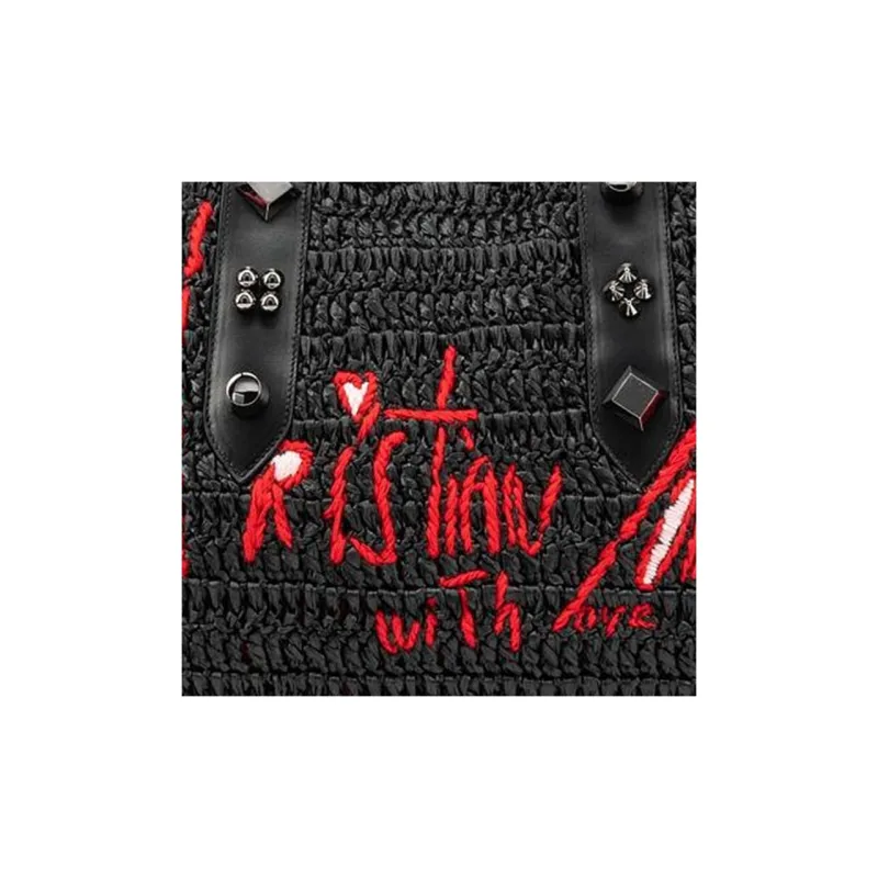 Christian Louboutin Raffia Tote Bag-4