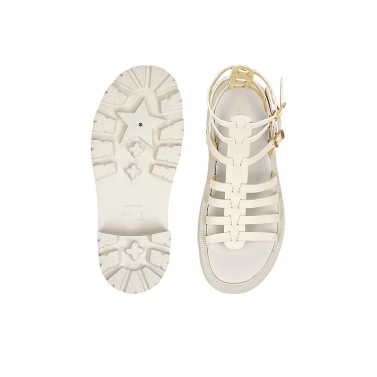 DIOR Bay Roman Sandals Women's White-4