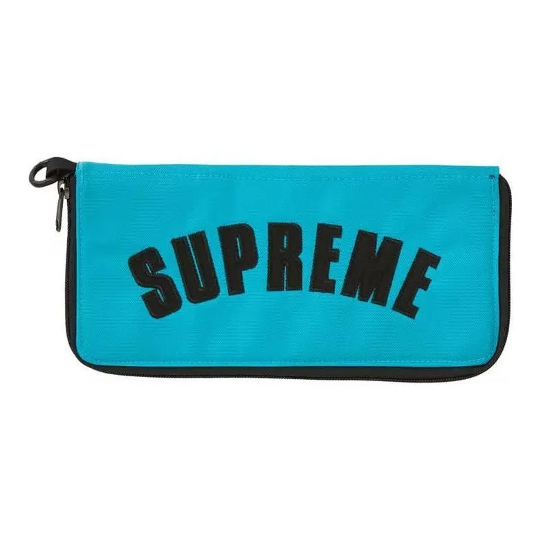 Supreme The North Face Collaboration SS19 Nylon Makeup Bag, Wallet, Clutch Regular Unisex Blue-3