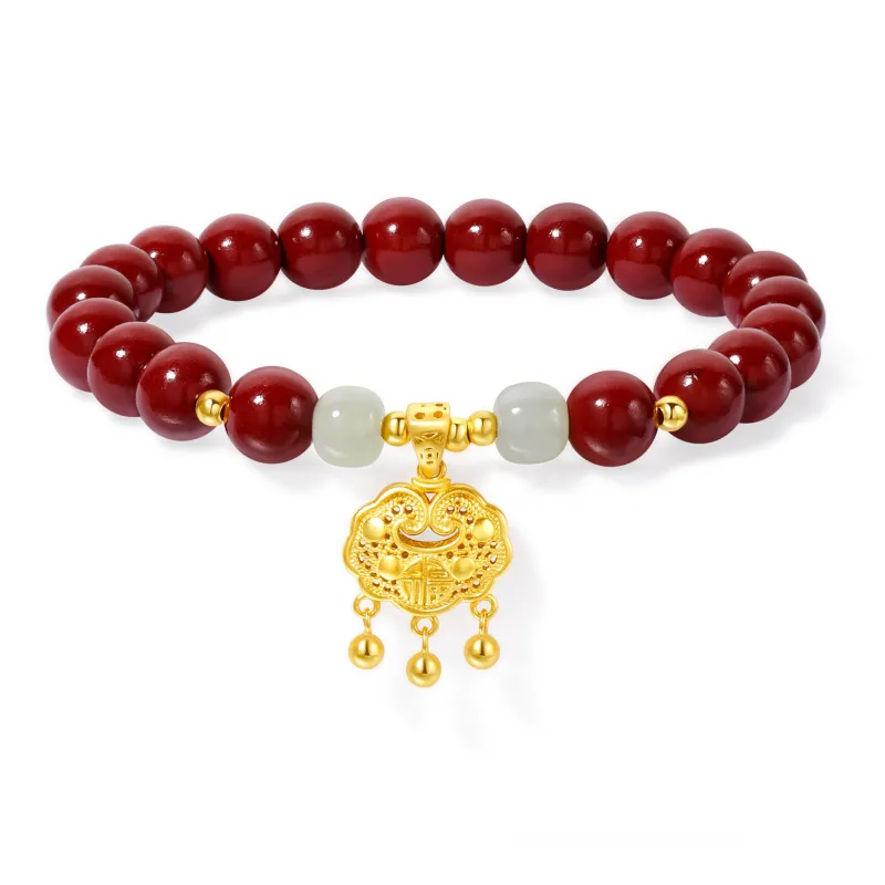 MOLADY Reconstructed Cinnabar Bracelets Women's-19