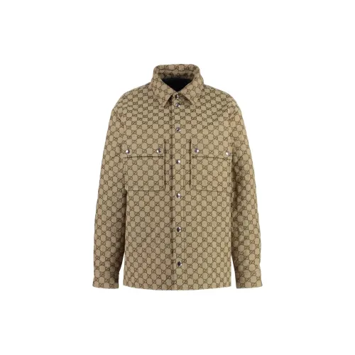 GUCCI Gg Monogrammed Button Up Shirt