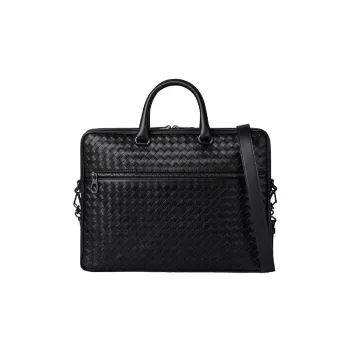 Bottega Veneta Sheepskin Briefcase, Handbag Men's Black