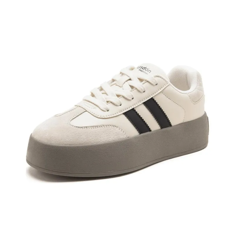 AGSDON Thermal Height Increase Low Top Skateboard Shoes Women's-1