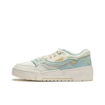 LINING 001 BTC Skateboard Shoes Women's Low Top Ivory/Light Moss Green