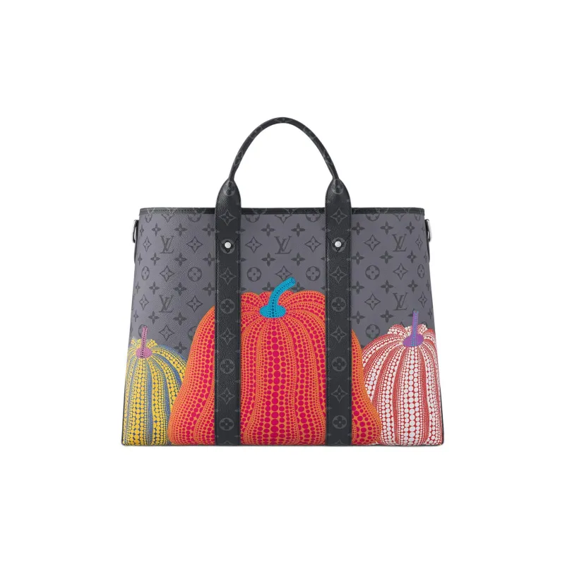 LOUIS VUITTON Lv X Yk Weekend Tote Pumpkin Print-2