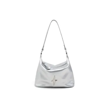 MZ HOUGE PU Handbag, Shoulder Bag Women's Silver